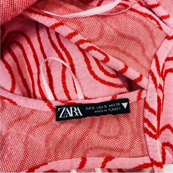 Zara women’s knit swirl print maxi dress pink size small - Picture 12 of 13